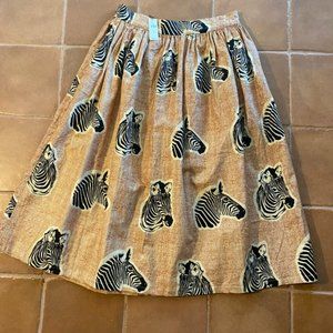 anthropologie sika high-waisted midi skirt with pockets size 14/16